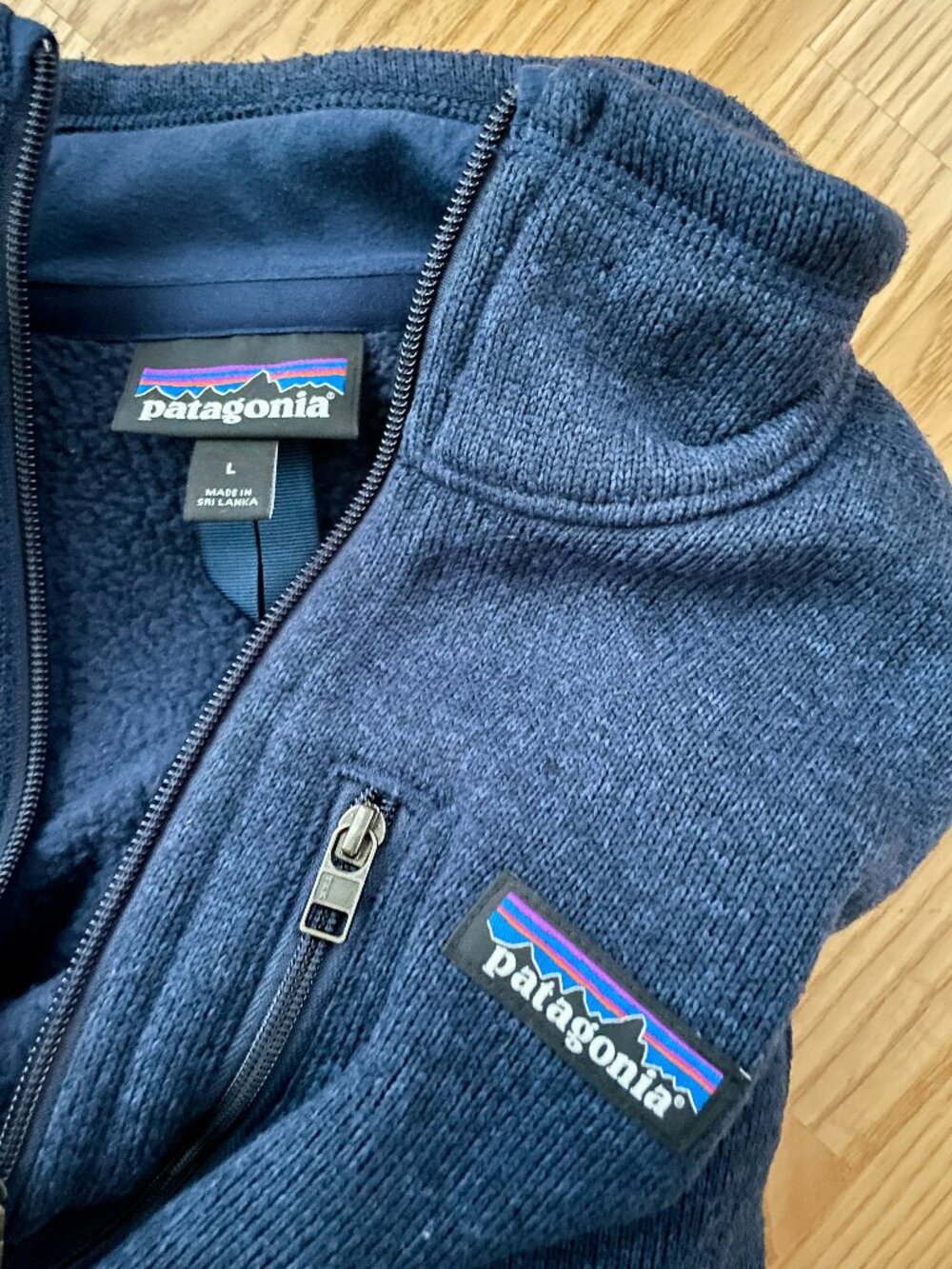 Patagonia Men's Better Sweater® Fleece Jacket Navy Size L - Picture 4 of 7